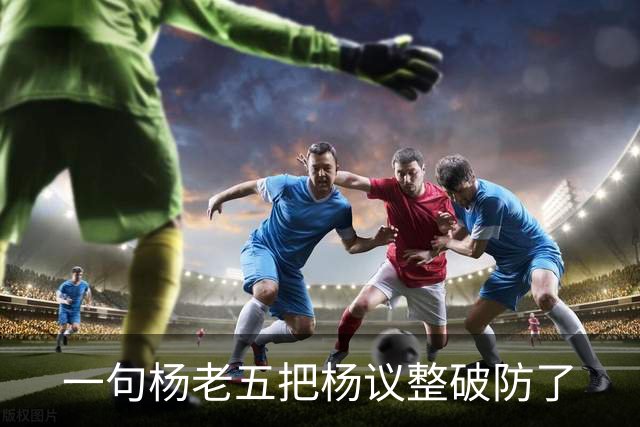一句杨老五把杨议整破防了